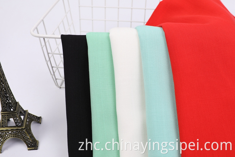 高质量的环保工厂编织的染色slub旋转100%人造丝面料